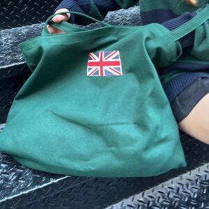 Brandy Melville green Union tote bag UK